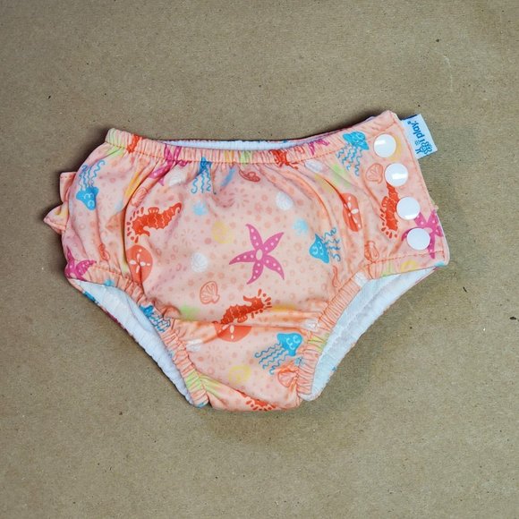 I-Play Swimsuit Diaper 6 Months Peach - Picture 3 of 7